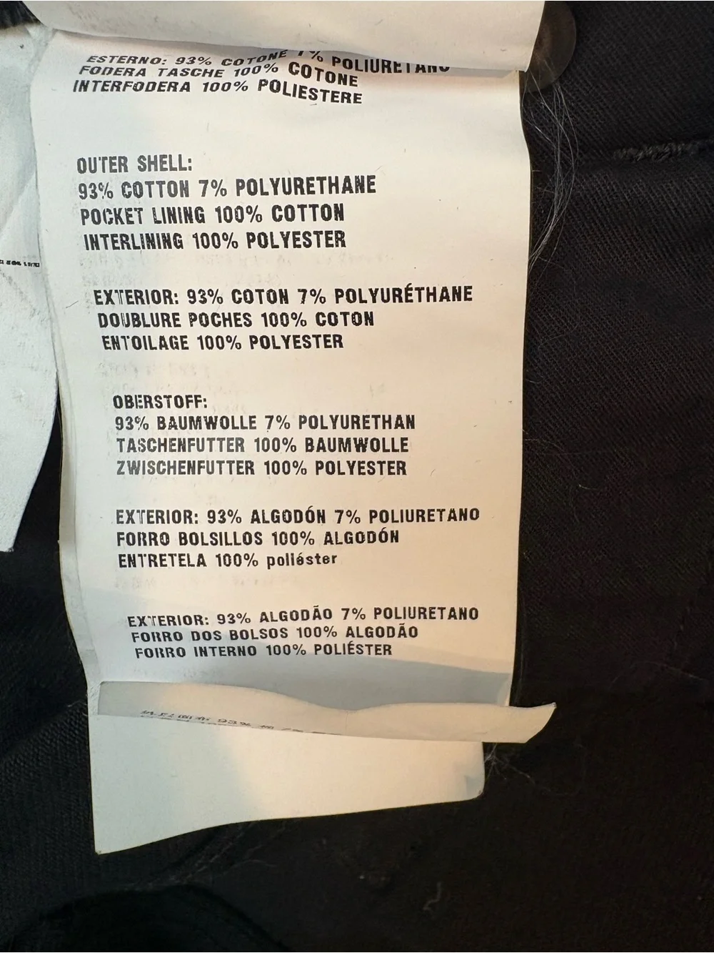 Prada Black Tight Fit Stretch Five Pocket Jeans Size 33/32